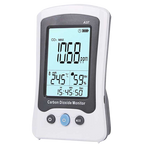 UNI-T MT-CO2-A37 - Medidor de CO2, temperatura y humedad - Con alarma visual y audible programable por el usuario - Registro de valor máximo / mínimo / medio - Rango medida de CO2 400~5000 ppm - Cálculo de promedio ponderado en el tiempo - Alimentación a - imagen 1