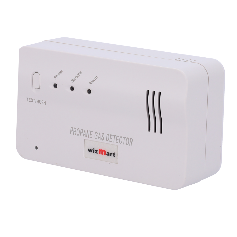 WIZMART NB920-ALR - Detector autónomo de gas propano - Gran capacidad de discriminación en la detección - Alarma sonora interna de 85 dB - Indicadores alimentación, alarma y mantenimiento - Fácil instalación, no requiere programación - imagen 1
