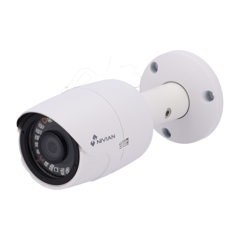 NIVIAN NV-19B - Cámara bullet Gama 1080p ECO - 4 en 1 (HDTVI / HDCVI / AHD / CVBS) - 1/2.7" Brigates© BG0806 - Lente 3.6 mm - 18 LEDs SMD IR Alcance 20 m - Menú OSD remoto desde DVR - imagen 1