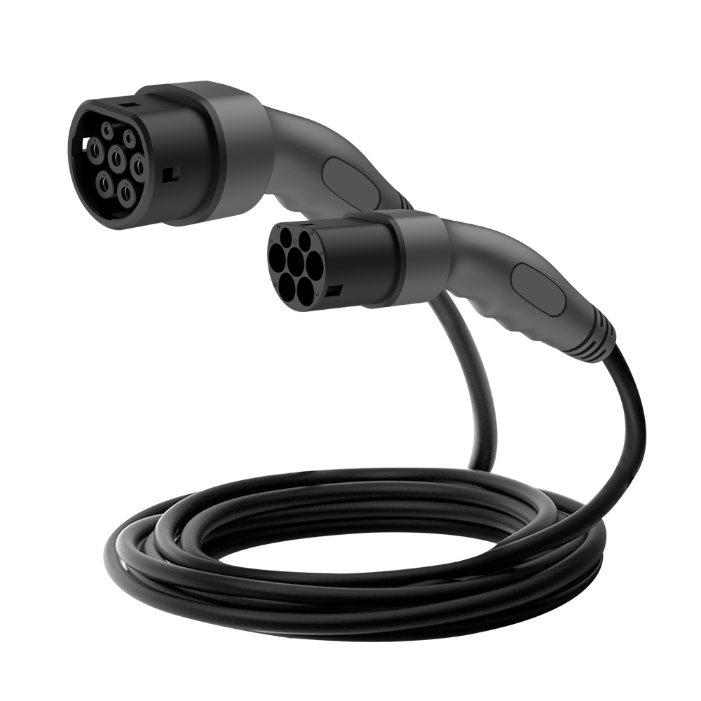 NIVIAN NV-EVCABLE-3P32-7500 - Cable para carga de vehículos eléctricos - Trifásico - Longitud 7,5m - Tipo 2 a Tipo 2 - Compatibilidad con Tipo 2 - imagen 1