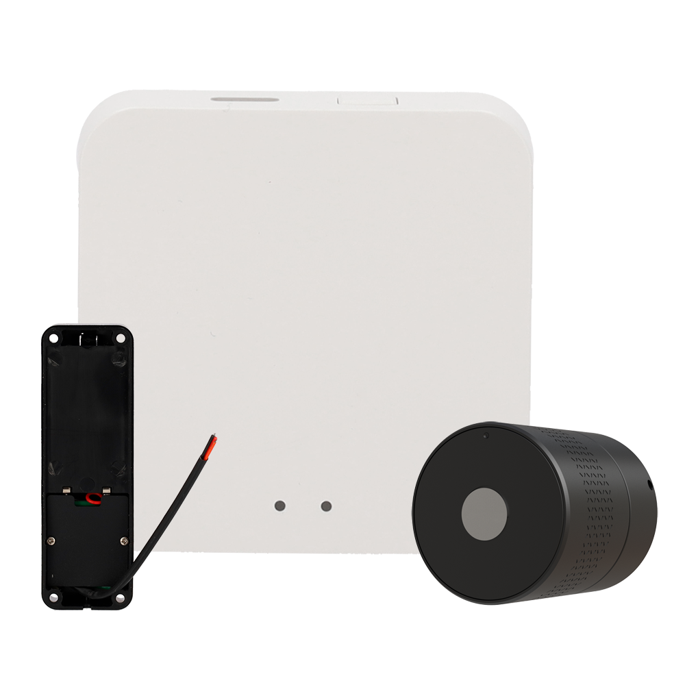 NIVIAN Pack Cerradura Inteligente NV-SMARTOPENER-PACK - Control remoto / Apertura inteligente - Conexión WiFi mediante Bridge - Usuarios y llaves virtuales / Historial - Automatizaciones / Compatible con Alexa - App Nivian Smart / Gestión en la nube