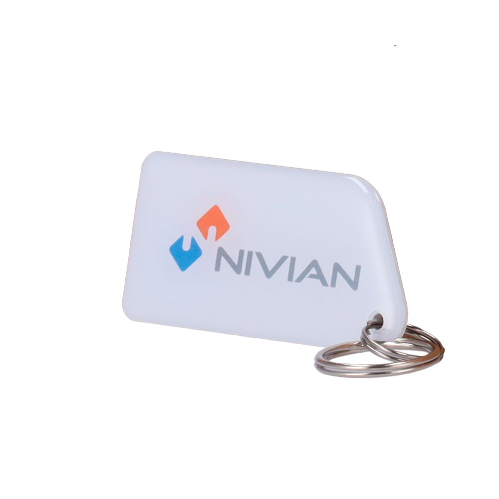 NIVIAN NV-TAG-DUAL - Llavero TAG de proximidad - ID por radiofrecuencia - EM y MF pasivo | Resina epoxi brillante - Frecuencia 125 kHz / 13.56 MHz - Dimensiones: 56 (An) x 28 (Al) mm - imagen 1