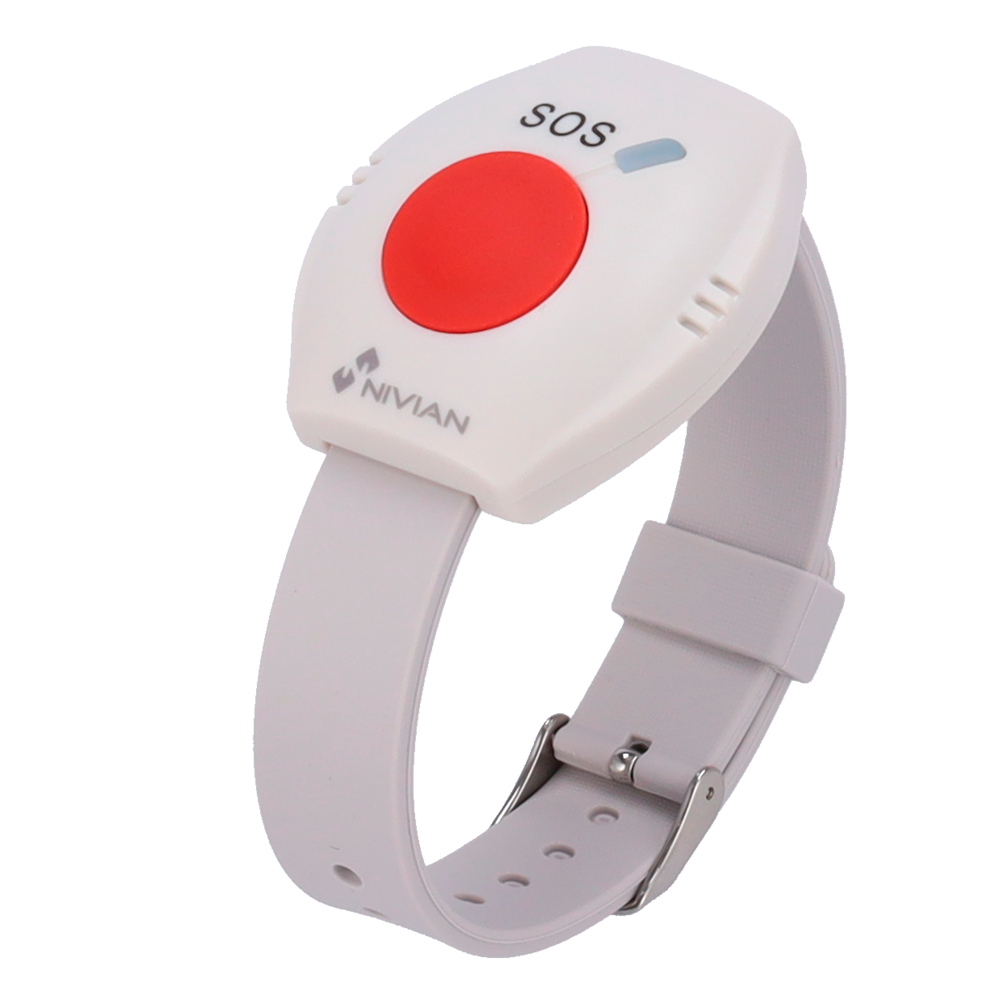 NIVIAN SMART NVS-BRACELET - Nivian Smart - Botón de emergencia en brazalete - Compatible con aplicación móvil - Indicador LED - Inalámbrico 433MHz - Funcionamiento con Sistemas de Alarma Nivian - imagen 1