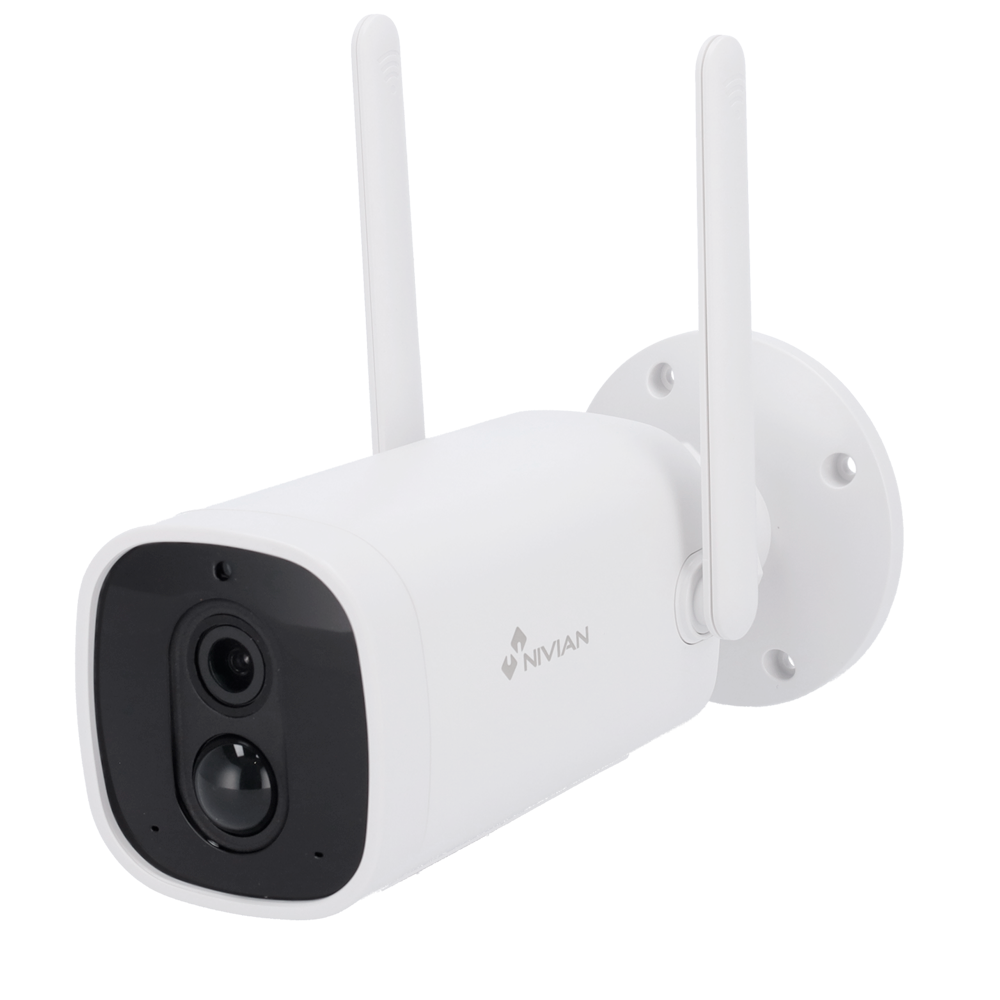 NIVIAN NVS-IPC-06-BAT - Nivian Smart Cámara 1080p - Wifi 2.4 GHz - Apta para exterior | IR hasta 8 m - Batería10400mAh / PIR / Detección de personas - Grabación en tarjeta MicroSD o Cloud - Compatible TUYA Smart / Google / Alexa - imagen 1