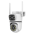 NIVIAN NVS-IPC-0S6-DUAL - Nivian Smart Cámara 2K / 3MP - Wifi Dual 2.4 y 5 GHz | Exterior IP65 - IR hasta 10 m - Control PT motorizado / Autotracking - Grabación en tarjeta MicroSD o Cloud - Compatible con TUYA Smart / Google / Alexa