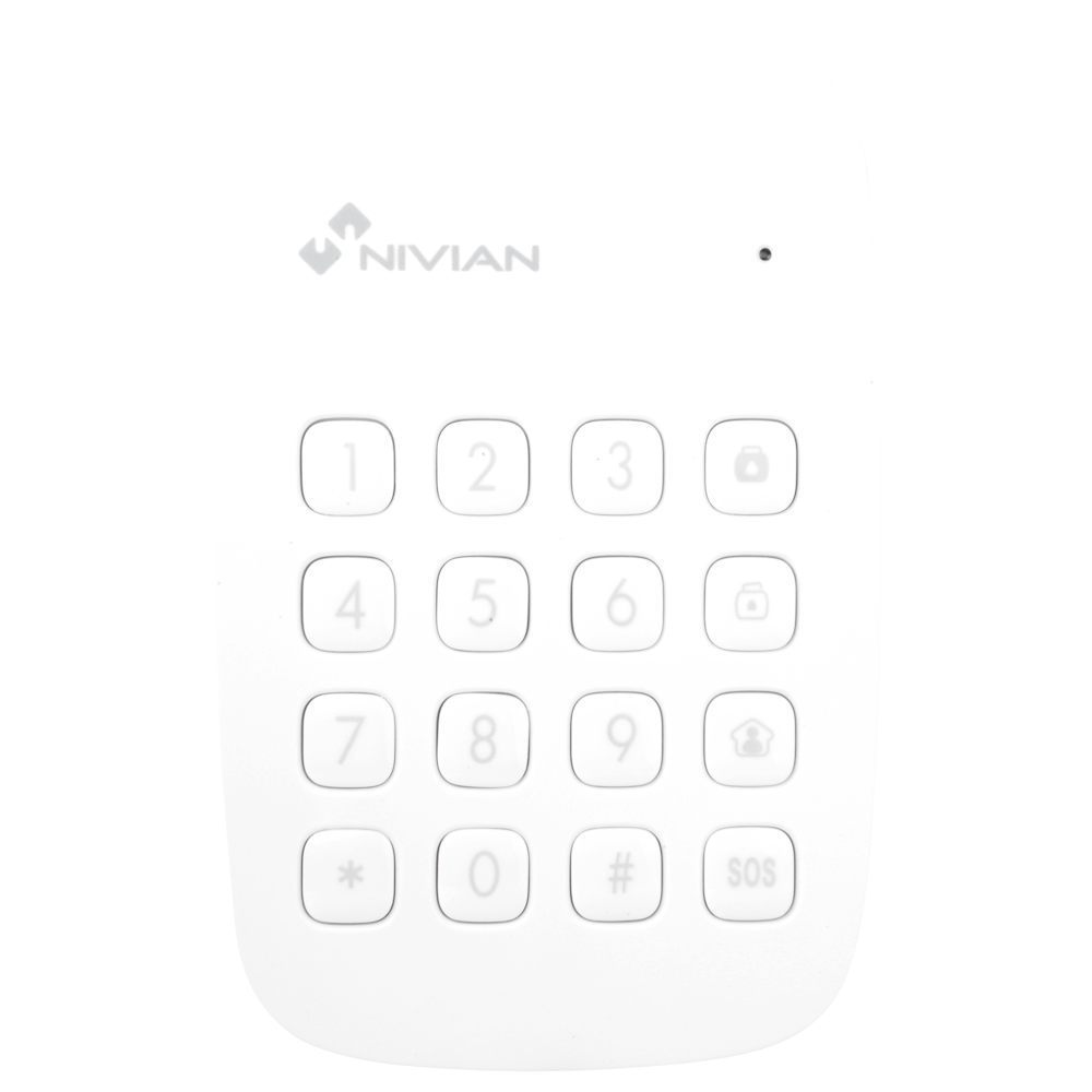 NIVIAN SMART NVS-K1AO1 - Nivian Smart - Teclado independiente - Lector Tag RFID - Indicador LED - Inalámbrico 433 MHz - Compatible con panel de alarma Nivian Smart - imagen 1
