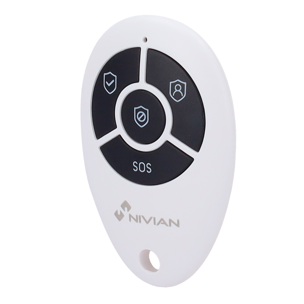 NIVIAN SMART NVS-REMOTECONTROL - Nivian Smart - Mando a distancia - Armado, desarmado, parcial y pánico - Indicador LED - Inalámbrico 433MHz - Compatible con paneles de alarma Nivian Smart - imagen 1