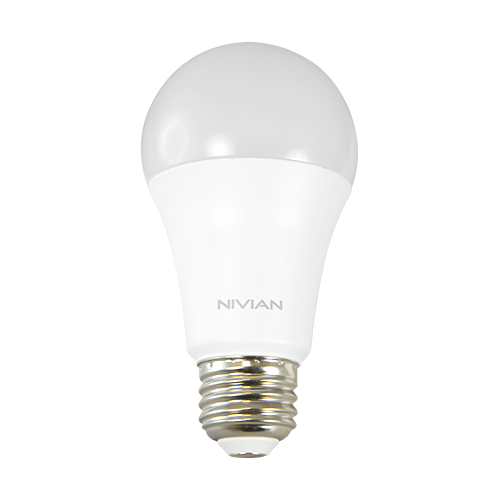 NIVIAN SMART NVS-RGBWBULB-8E27-WO1 - Bombilla inteligente RGB - WiFi 2.4 GHz IEEE802.11 b/g/n - Consumo 8 W - Tamaño de casquillo E27 - Compatible con TUYA Smart - Compatible con Alexa y Asistente de Google - imagen 1