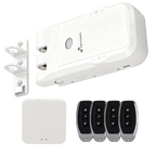 NIVIAN NVS-SMARTBOLT-WHITE - Cerrojo invisible WiFi - Apertura por mando a distancia y APP - Instalación en superficie en cualquier puerta - Doble motor (respaldo ante averías) - Doble batería (respaldo de principal) - Cierre automático con sensor de puer - imagen 1