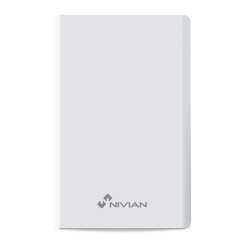 NIVIAN SMART NVS-VIBRATION1 - Nivian Smart - Detector de vibración - Rotura de cristales o movimiento de objetos - 2 niveles de sensibilidad - Inalámbrico 433MHz - Compatible con paneles de alarma Nivian Smart