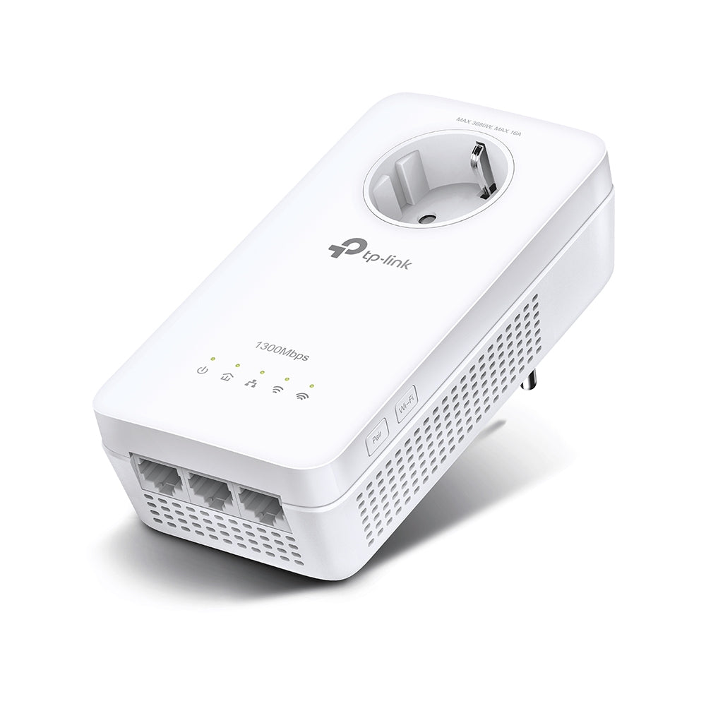 Imagen de TP-Link Extensor Wi-Fi Powerline TL-WPA8631P 1300 Mbps Powerline 3 Puertos Gigabit