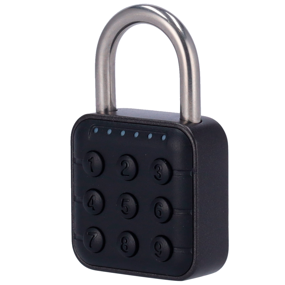 MARCA BLANCA PADLOCK-KBT-APP - Candado inteligente Bluetooth - Apertura mediante PIN y APP - Capacidad 200 contraseñas - Diámetro de la viga de 6 mm - Alimentación con baterías CR2023 - Apto para exterior IP67 - imagen 1