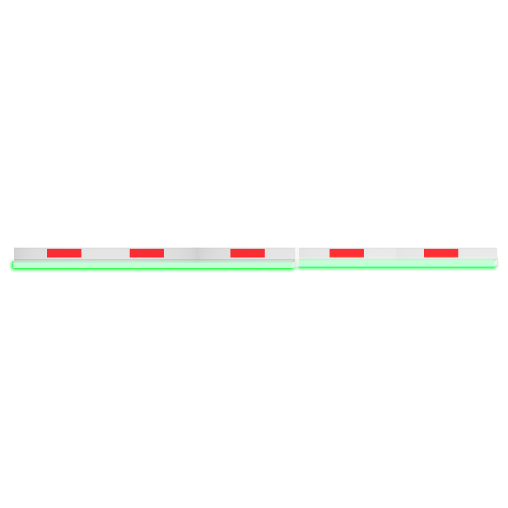 MARCA BLANCA PB-BOOM-TELESCOPIC-6M-LED - Brazo de barrera para parking - Compatible con PB-PARKBARRIER PRO y ULTRA - Brazo recto telescópico de hasta 6 m - Fabricado en aluminio - LEDs de estado | Tira de goma - Fácil instalación