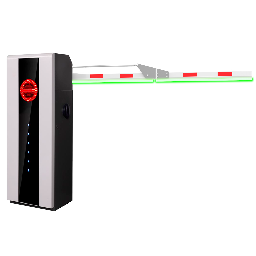 MARCA BLANCA PB-PARKBARRIER-ULTRA707-FD3-L - Barrera de parking de alto rendimiento - Brazo articulado en 90º (3 m) - Apertura a izquierdas | 10.000.000 ciclos - Indicadores LED | Modo de emergencia - Posibilidad de batería de respaldo - Apta para exterio - imagen 1