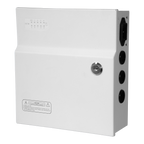 MARCA BLANCA PD120W-9-12V-UPS - Caja de distribución de alimentación - 1 entrada AC 110 V ~ 220 V - 9 salidas por par de cobre - Protección por fusible PTC rearmable - Voltaje de salida 12 V / 120 W - Función UPS (SAI) - imagen 1