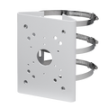 DAHUA PFA150 - Soporte para mástiles/farolas - Para cámaras domo motorizadas - Rango diámetro 103~127 mm - Apto para uso en exterior - Color blanco | 170 (Al) x 130.4 (An) x 45 (Fo)mm - Pasador de cables
