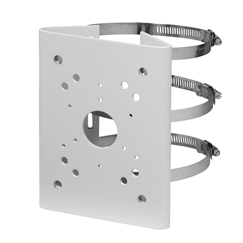 DAHUA PFA150 - Soporte para mástiles/farolas - Para cámaras domo motorizadas - Rango diámetro 103~127 mm - Apto para uso en exterior - Color blanco | 170 (Al) x 130.4 (An) x 45 (Fo)mm - Pasador de cables