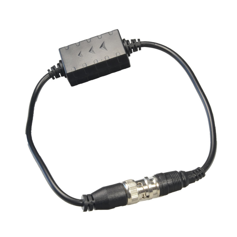 BRANDED PFM791 - Aislador de fuente de alimentación - Optimizado para vídeo HDCVI - Instalación en cable coaxial - Cable 400 mm de largo - Elemento pasivo - Respuesta en frecuencia 0-65MHz - imagen 1