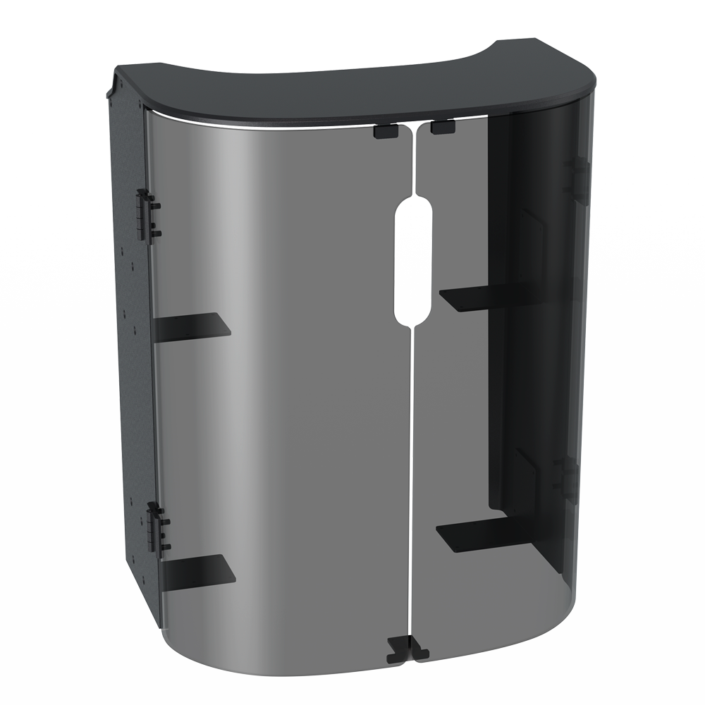 PUDU ROBOTICS PUDU-KBP-COVERBOX - Compatible con PUDU-KETTYBOT-PRO - Carcasa cubre bandejas - Puertas con cierre magnético - Bandejas interiores - Accesorio
