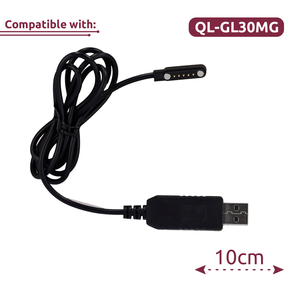 QUECLINK QL-GL30MG-UC - Cable de datos magnético - Compatible con QL-GL30MG - Longitud 102cm - imagen 1
