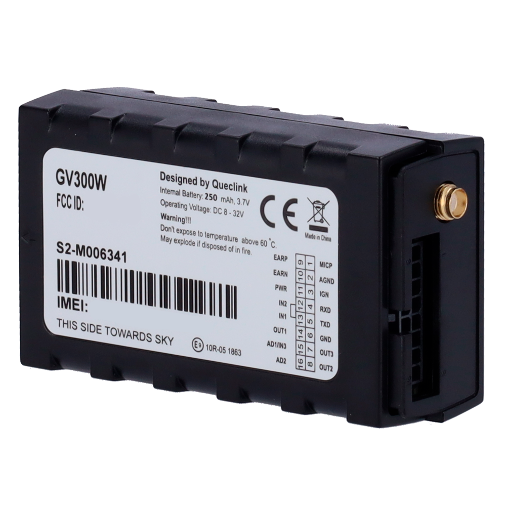 QUECLINK QL-GV300W - WCDMA/GSM - Múltiples interfaces - Soporta varios accesorios, adaptador CAN y sensores - gestión de flotas, cadena de frío y la supervisión del transporte - imagen 1