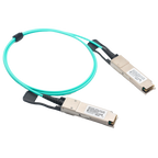 MARCA BLANCA QSFP28-100G-AOC-5M - Cable de conexión directa QSFP28 activo - Tasa de velocidad de datos de hasta 100Gbps - Módulos QSFP28 integrados en ambos extremos - Ideal para Stacking entre Switches - Longitud física de cable de 5 metros - Cable óptic - imagen 1