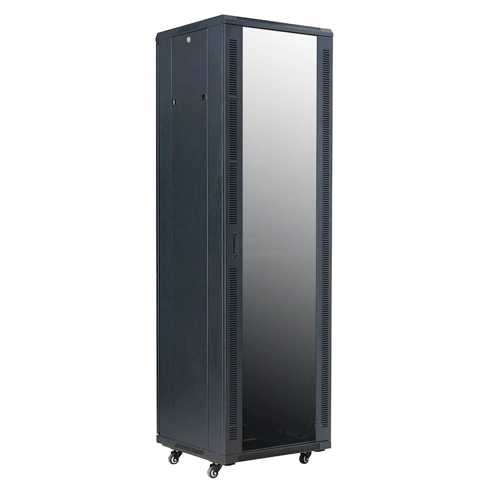 MARCA BLANCA RACK-42UFN - Armario rack para cualquier equipo de red - Capacidad para instalar dispositivos de hasta 42U - Soporta cargas muy pesadas de hasta 800 kg - Con ventilación integrada y pasacables limpios - Trae 2 ventiladores, 2 bandejas y regle - imagen 1