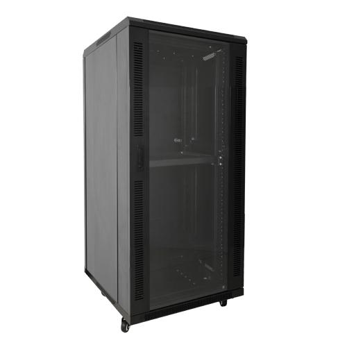 MARCA BLANCA RACK-F18UN - Armario rack para cualquier equipo de red - Capacidad para instalar dispositivos de hasta 18U - Soporta cargas muy pesadas de hasta 800 kg - Con ventilación integrada y pasacables limpios - Trae 2 ventiladores, 2 bandejas y regle - imagen 1