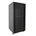 MARCA BLANCA RACK-F18UN - Armario rack para cualquier equipo de red - Capacidad para instalar dispositivos de hasta 18U - Soporta cargas muy pesadas de hasta 800 kg - Con ventilación integrada y pasacables limpios - Trae 2 ventiladores, 2 bandejas y regle - imagen 1