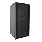 MARCA BLANCA RACK-F18UN - Armario rack para cualquier equipo de red - Capacidad para instalar dispositivos de hasta 18U - Soporta cargas muy pesadas de hasta 800 kg - Con ventilación integrada y pasacables limpios - Trae 2 ventiladores, 2 bandejas y regle - imagen 1