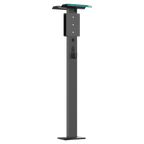 RAEDIAN RD-NEO-PDST-DS-H-B - Pedestal para cargador de coche eléctrico - Compatible con RAEDIAN NEO/NEX/NORA - Pedestal con techo - Soporte para manguera de carga - Aluminio - Tornillería incluida - imagen 1