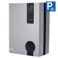 RAEDIAN RD-NEX-22-SS-SILVER - Cargador para vehículos eléctricos - Potencia 22kW / 32A / Trifásica - Conector tipo 2 | Socket Shutter - Protección IP55 - Monitorización desde APP y portal - Escalable | Color plata - imagen 1
