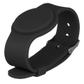 MARCA BLANCA RFID-BAND-ADJ-BK - Pulsera de proximidad - ID por radiofrecuencia - EM pasivo | Color negro - Baja frecuencia 125 kHz - Correa ajustable por puntos - Máxima seguridad