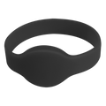 MARCA BLANCA RFID-BAND-BK - Pulsera de proximidad - ID por radiofrecuencia - EM pasivo | Color negro - Baja frecuencia 125 kHz - Diámetro 65 mm - Máxima seguridad