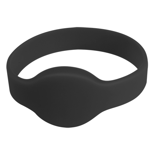 MARCA BLANCA RFID-BAND-BK - Pulsera de proximidad - ID por radiofrecuencia - EM pasivo | Color negro - Baja frecuencia 125 kHz - Diámetro 65 mm - Máxima seguridad