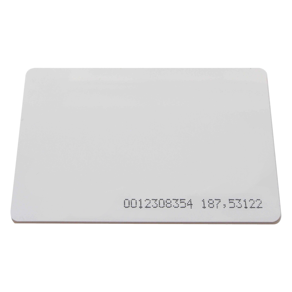 MARCA BLANCA RFID-CARD-N - Tarjeta de proximidad numerada - ID por radiofrecuencia - EM pasivo | Formato CR80 - Baja frecuencia 125 kHz - Ligera y portable - Máxima seguridad