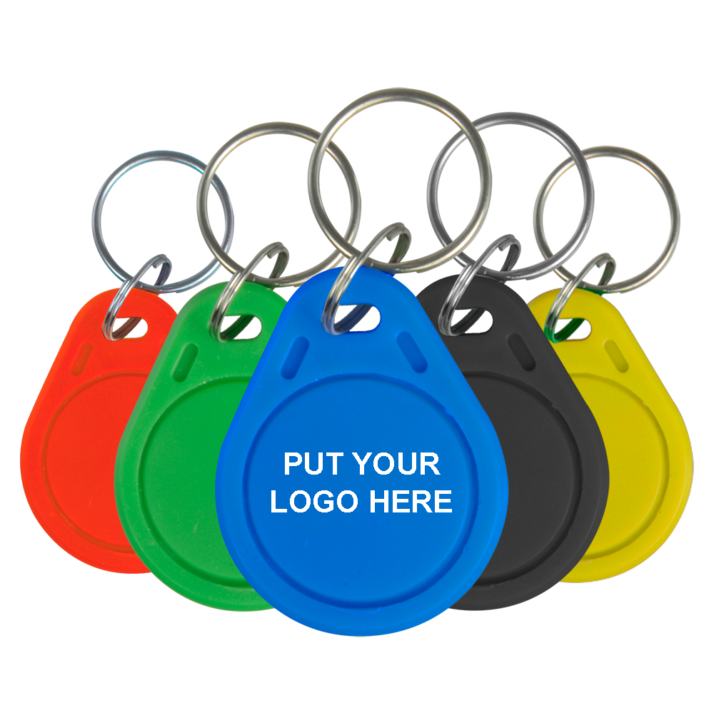 MARCA BLANCA RFID-TAG-CMAX - Llavero TAG de proximidad personalizable - EM 125 kHz pasivo | 1.000 unidades - Número ID y logo personalizado impresos - Logo personalizado de hasta 2 colores - Color del TAG elegible entre 5 diferentes - Enviar al comercial