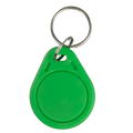 MARCA BLANCA RFID-TAG-GREEN - Llavero TAG de proximidad numerado - ID por radiofrecuencia - EM pasivo | Color verde - Baja frecuencia 125 kHz - Dimensiones: 58 (Al) x 27 (An) mm