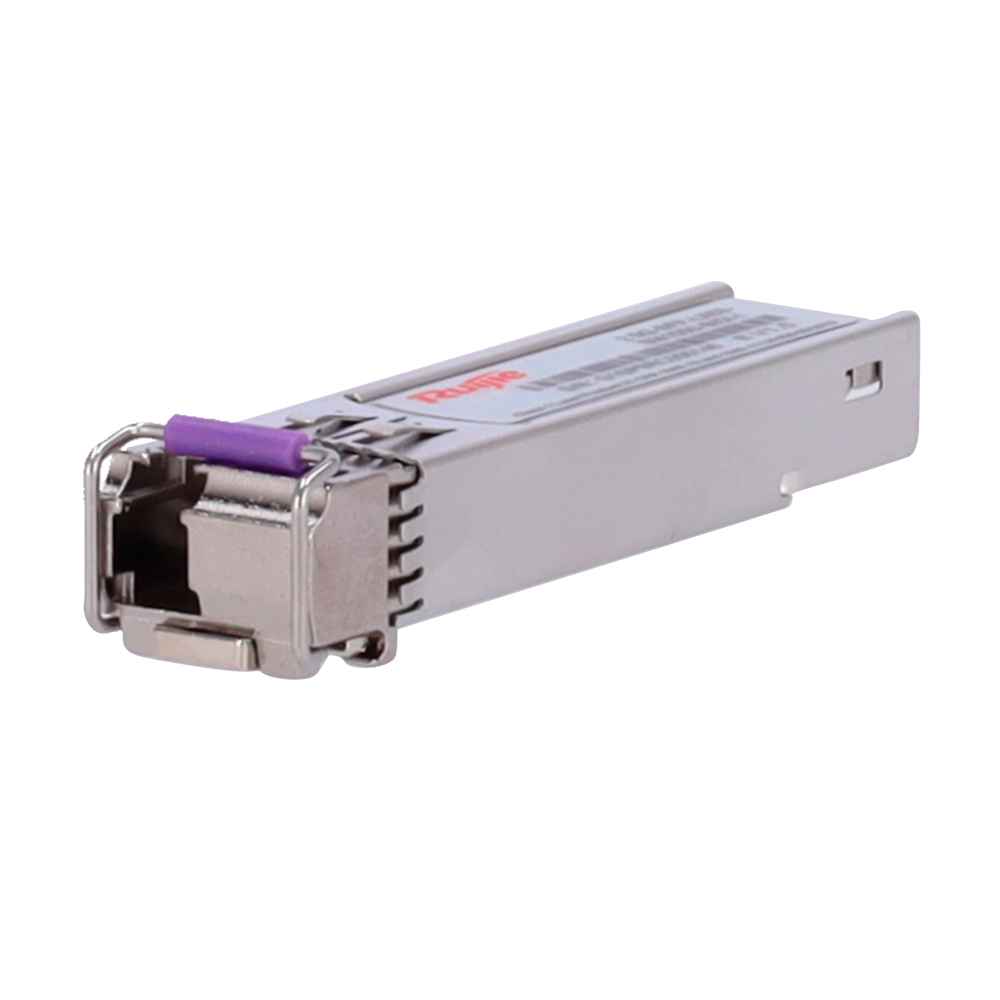 RUIJIE ENTERPRISE RG-2.5G-SFP-LX03-SM1550-BIDI-I - Módulo transceptor SFP BiDi de Ruijie - Estándar Ethernet 2.5GBASE-LX - Conector de tipo LC Simplex bidireccional - Distancia operativa de hasta 3Km - Longitud de onda dual Tx1550nm y Rx1310nm - Tasa de v - imagen 1