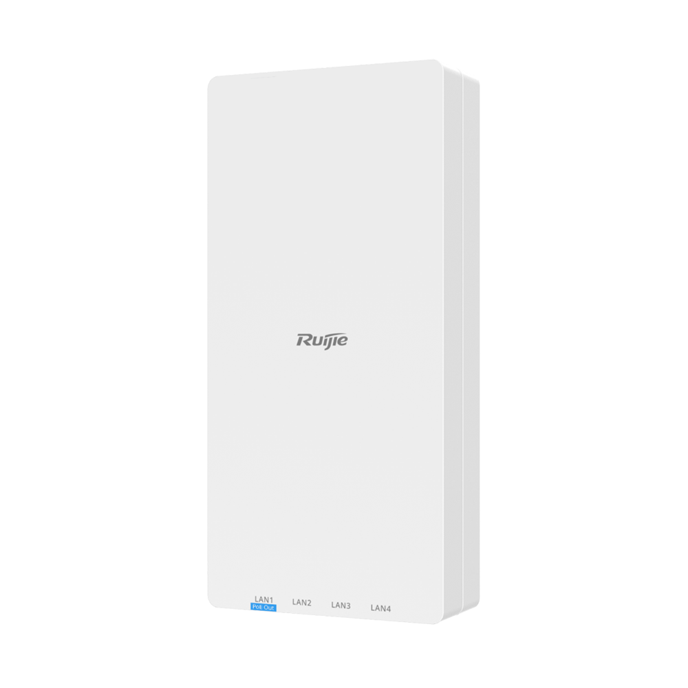 REYEE RG-APF1260(MG-P) - Punto de acceso Wi-Fi 6 AX3000 de alto rendimiento - Triple-Play: Wi-Fi, IPTV y servicios telefónicos - Convierte teléfonos analógicos en teléfonos IP - Puerto óptico SC de 2.5 Gbps y 4 puertos RJ45 - Salida PoE para alimentar tel - imagen 1