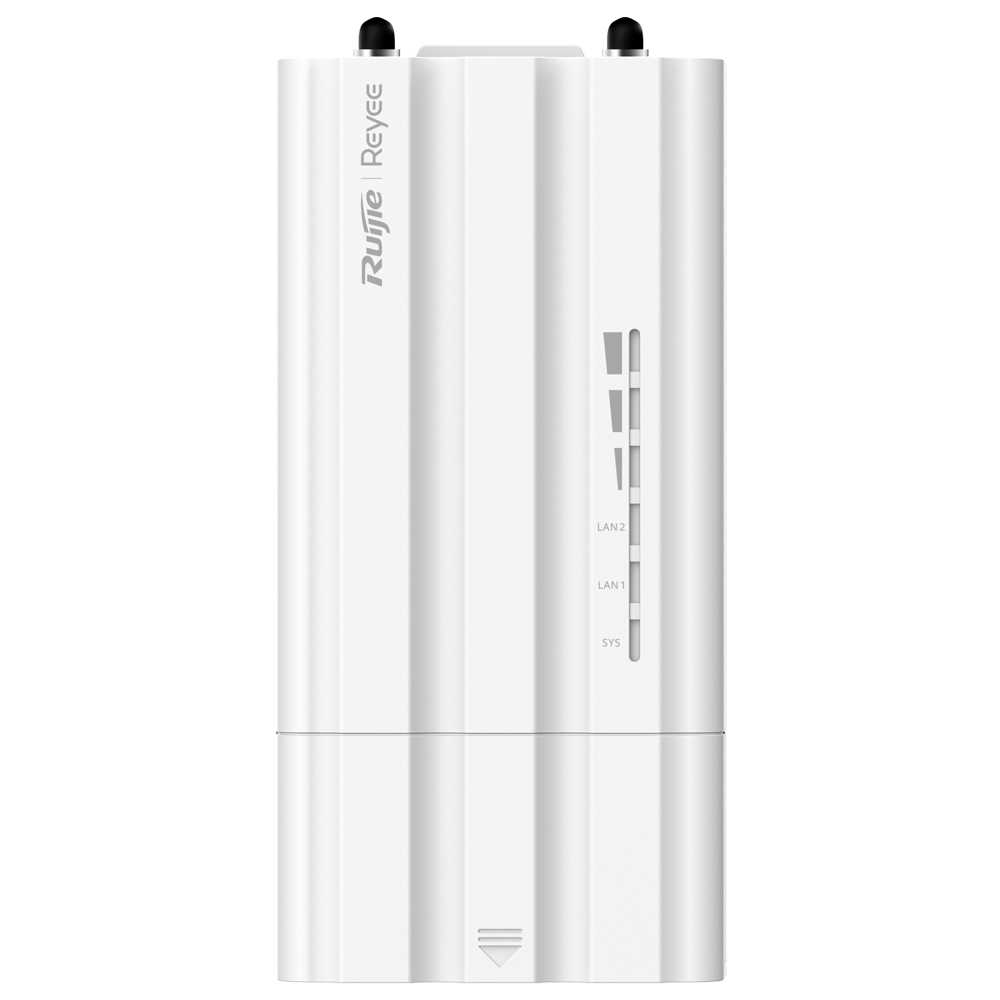 REYEE RG-AirMetro550G-B - Reyee Wireless bridge hasta 867Mpbs - Estación Base para radioenlaces - Frecuencia 5.15 GHz 5.85 GHz - Protocolo Propietario basado en TDMA - IP55, apto para exteriores - 2x Conectores SMA para conectar antena externa - imagen 1