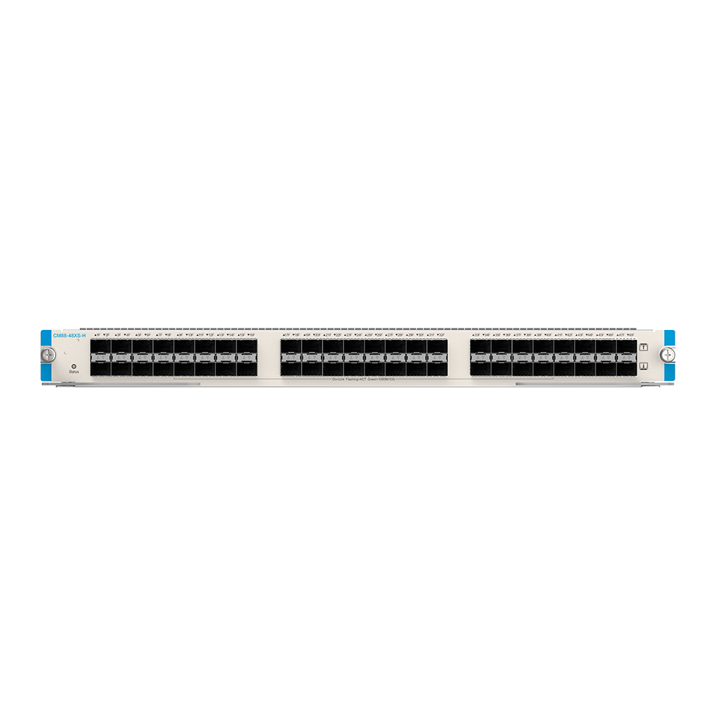 RUIJIE ENTERPRISE RG-CM88-48XS-H - Ruijie Tarjeta core 10G de ultra alta velocidad - 48 ranuras independientes 1GE/10GE SFP+ centrales - Conectores ópticos tipo LC de ultra baja latencia - Soporte nativo para cables ópticos activos AOC - Soporte Hot-Swap - imagen 1