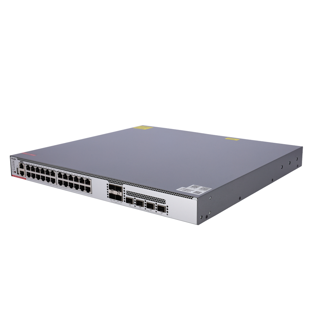 RUIJIE ENTERPRISE RG-CS86-24XMG4XS4VS-UPD - Ruijie Cloud Managed Multi-GE L3 Switch - 32 Puertos Totales (24 Multi-GE / 4 SFP+ / 4 SFP28) - Puertos Multi-GE de cobre nativos de 10 Gbps - Doble ranura para fuentes modulares Hot-Swap - Inyección Ultra PoE d - imagen 1
