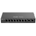 REYEE RG-EG210G-P-V3 - Reyee Router PoE Controlador Cloud - 8 Puertos PoE+ RJ45 GE + 2 Puertos RJ45 GE - 10 Puertos RJ45 10/100 /1000 Mbps - Admite hasta 4 WAN para failover o balanceo - Hasta 600 Mbps de ancho de banda - Servidor VPN IPSec, L2TP, PPTP, O - imagen 1