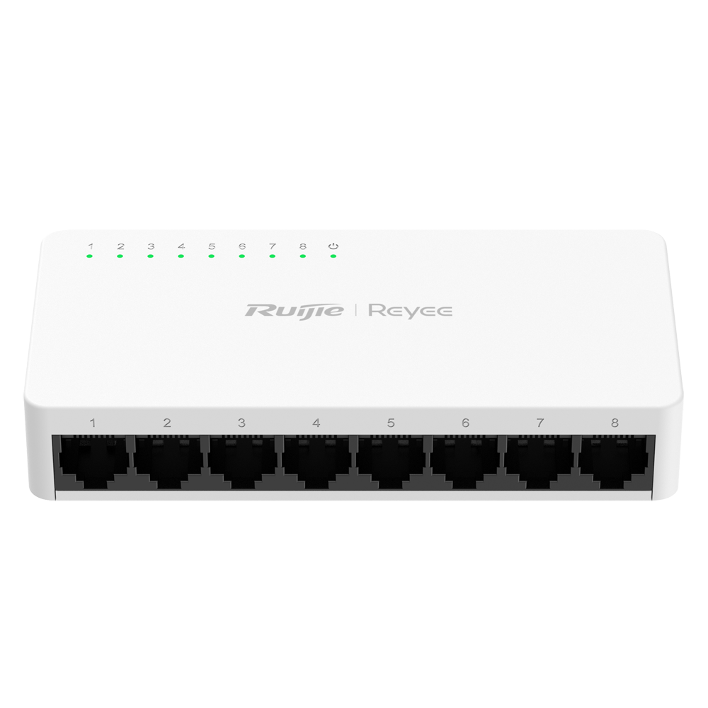 REYEE RG-ES08G-L - Reyee Switch Sobremesa - Carcasa Plástico - 8 puertos RJ45 - Velocidad 10/100/1000 Mbps - Plug and Play - Tecnología ahorro de energía - imagen 1