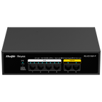 REYEE RG-ES106F-P - Reyee Switch PoE Sobremesa - Carcasa Metal - 6 puertos RJ45 10/100 Mbps - 4 Puertos PoE+ 802.3af/at + 2 Puertos Uplink - Plug and Play - Tecnología ahorro de energía - imagen 1