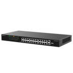 REYEE RG-ES126FGS-LP - Reyee Switch PoE Enracable - 24 Puertos RJ45 + 1 Uplink RJ45 + 1 SFP Combo - 24 Puertos 10/100Mbps + 2 Puertos 10/100/1000Mbp - 24 Puertos PoE+ 802.3af/at | Potencia total 180W - Aislado de Puertos / Flow Control - Plug and Play - imagen 1