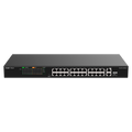 REYEE RG-ES126FGS-P - Reyee Switch PoE Sobremesa - 24 Puertos RJ45 + 1 Uplink RJ45 + 1 SFP Combo - 24 Puertos 10/100Mbps + 2 Puertos 10/100/1000Mbp - 24 Puertos PoE+ 802.3af/at | Potencia total 370W - Aislado de Puertos / Flow Control / PoE Watchdog - Plu - imagen 1