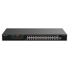 REYEE RG-ES126FGS-P - Reyee Switch PoE Sobremesa - 24 Puertos RJ45 + 1 Uplink RJ45 + 1 SFP Combo - 24 Puertos 10/100Mbps + 2 Puertos 10/100/1000Mbp - 24 Puertos PoE+ 802.3af/at | Potencia total 370W - Aislado de Puertos / Flow Control / PoE Watchdog - Plu - imagen 1