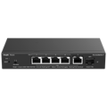 REYEE RG-ES206MG-P - Ruijie Reyee Cloud Managed L2 Switch - 4 Puertos 2.5G PoE/PoE+ + 1 Uplink RJ45 2.5G - 1 Ranura SFP+ de 10 Gbps para fibra óptica - Potencia PoE+ de 30W por puerto / Total 70W - Sistema PoE Watchdog para autoreinicio de cámaras - Gesti - imagen 1